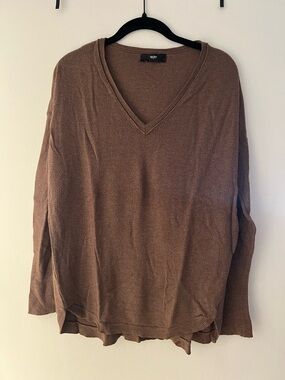 Mossimo Brown V-Neck Sweater